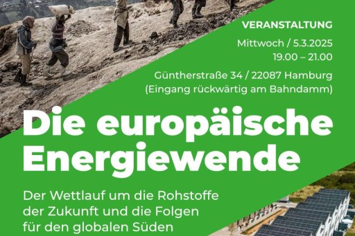 Die europäische Energiewende – Der Wettlauf um die Rohstoffe der Zukunft und die Folgen für den Globalen Süden