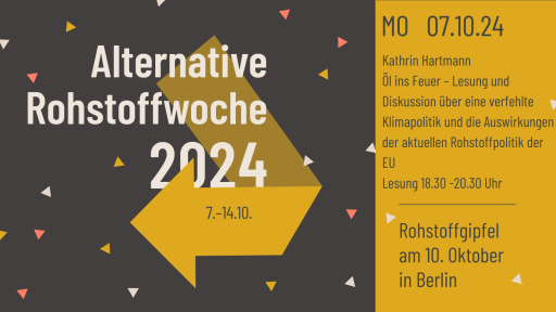Öl ins Feuer Lesung Kathrin Hartmann